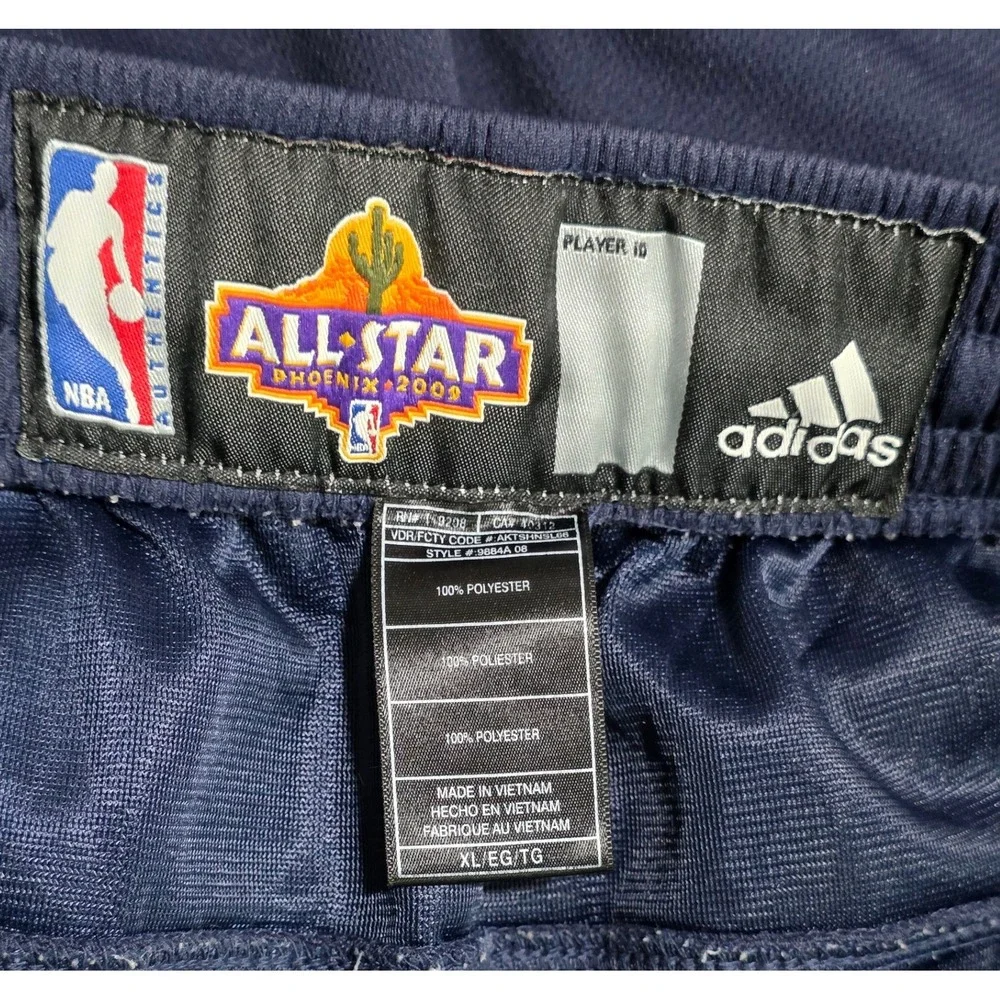 Adidas‎ NBA All Star 2009 Shorts Mens XL Navy Phoenix Eastern Conference
